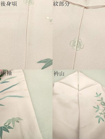 平和屋着物●本加賀友禅作家 染元千紅代表 寺西一紘 訪問着 飾花鳥文 正絹 逸品 DAAQ2977ps