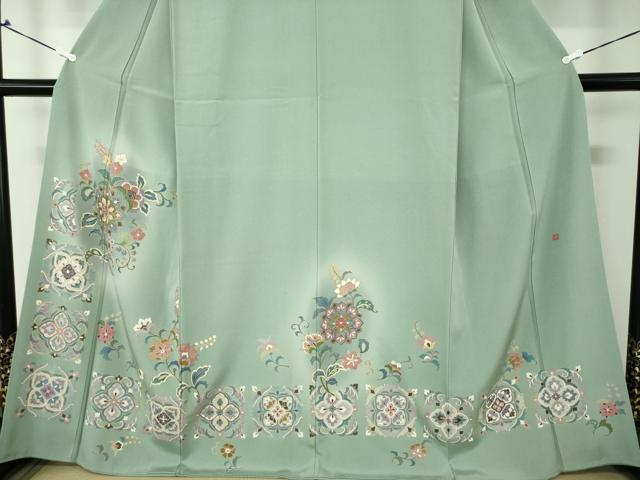 平和屋着物●豪華色留袖 作家物 正倉院更紗花文 暈し染め 金彩 正絹 逸品 DAAQ3124ps