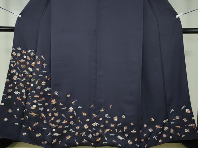 平和屋着物●訪問着 総刺繍 宝尽くし 金糸 正絹 逸品 DAAQ3151ps