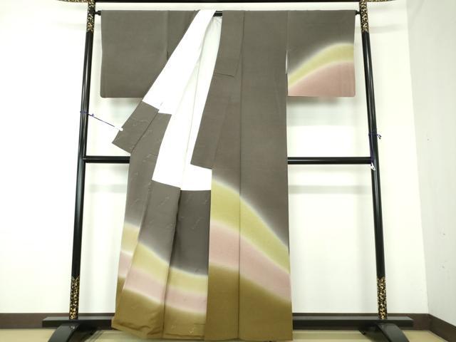 平和屋着物●友禅作家の巨匠 浅井青仁 訪問着 霞文 暈し染め 正絹 逸品 DAAQ3199ps