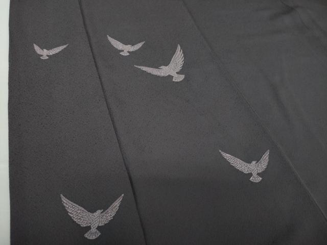 平和屋着物●染色作家 斉藤三才 中国三大刺繍 スワトウ刺繍 汕頭刺繍 総刺繍 訪問着 三才鳥 正絹 逸品 DAAQ3289ps