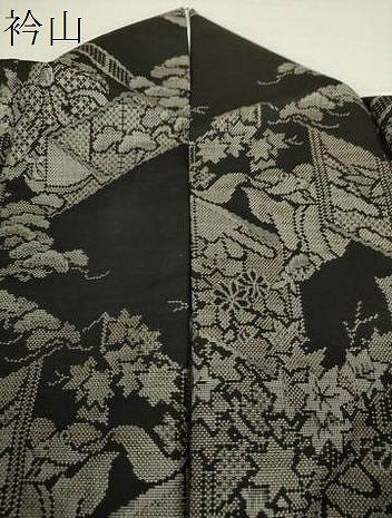 平和屋着物●本場大島紬 9マルキ 几帳人物風景 正絹 逸品 DAAQ3366ps