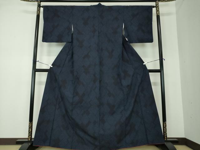 平和屋着物●結城紬 菱文 正絹 逸品 DAAQ3371ps