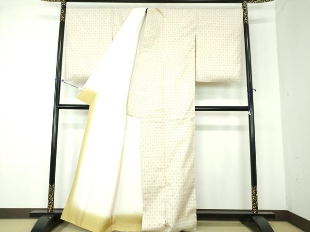 平和屋着物●上質な紬 井桁絣 正絹 逸品 DAAQ3414ps