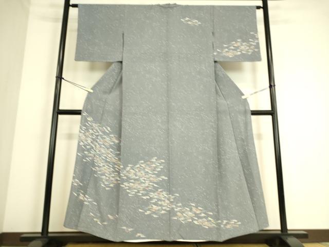 平和屋着物▽訪問着 単衣 扇並べ 正絹 逸品 DAAQ4478az