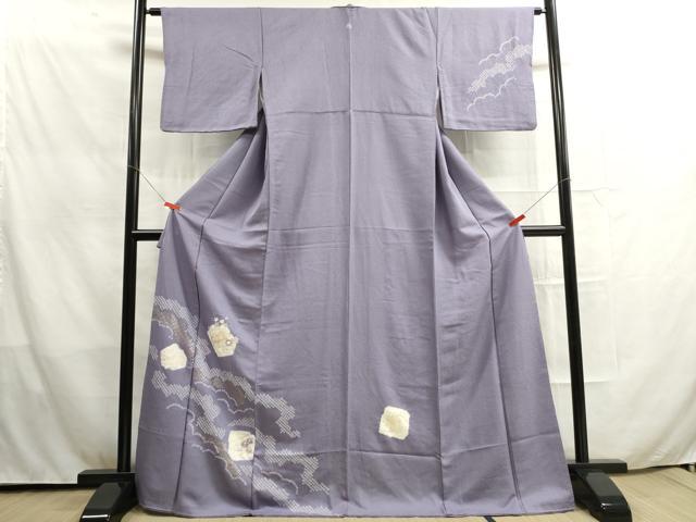 未着用　訪問着　総絞り　金彩　刺繍　雪輪　花模様　流水　着物　122a d 未着用 訪問着 総絞り 金彩 刺繍 雪輪 花模様 流水 着物 122a d