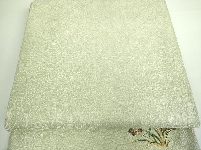 平和屋着物■六通柄袋帯 螺鈿 鮫小紋柄 正絹 逸品 DAAQ8467sf