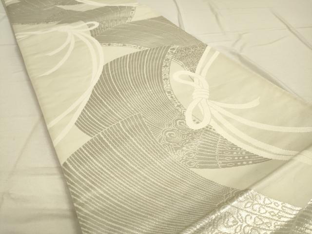 平和屋着物◎両面 六通柄袋帯 飾花文 金銀糸 引箔 正絹 逸品 DAAQ9145bc