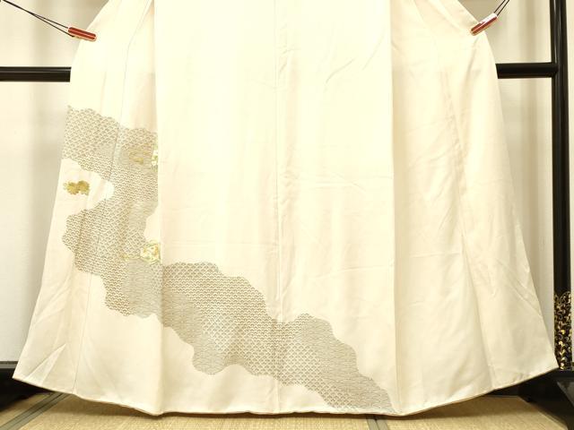 平和屋着物●訪問着 刺繍 貝桶文箱花文 金彩 正絹 逸品 DAAR0101yyy