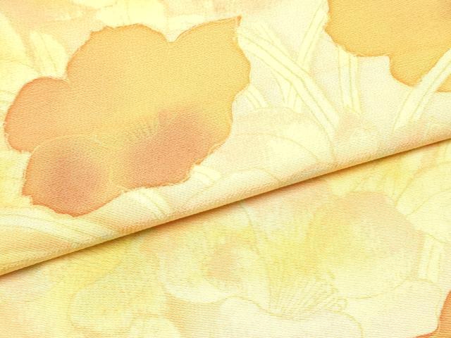 平和屋着物●上質な小紋 草花文 暈し染め 正絹 逸品 DAAR0159yyy
