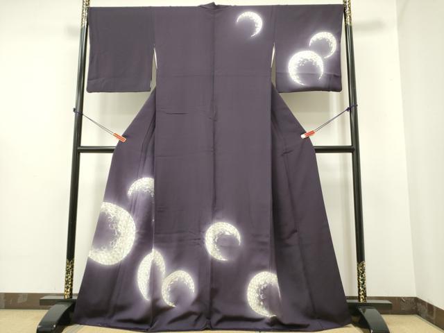 平和屋着物●訪問着 総刺繍 花丸文 暈し染め 銀糸 京都きもの友禅扱い 正絹 逸品 DAAR0196yyy