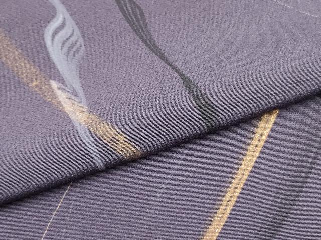 平和屋着物●上質な小紋 刺繍 抽象文様 金彩 ますいわ屋扱い 正絹 逸品 DAAR0312yyy