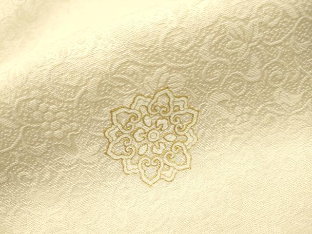 平和屋着物▽上質な小紋 単衣 舞花文 金彩 正絹 逸品 DAAR1263jm