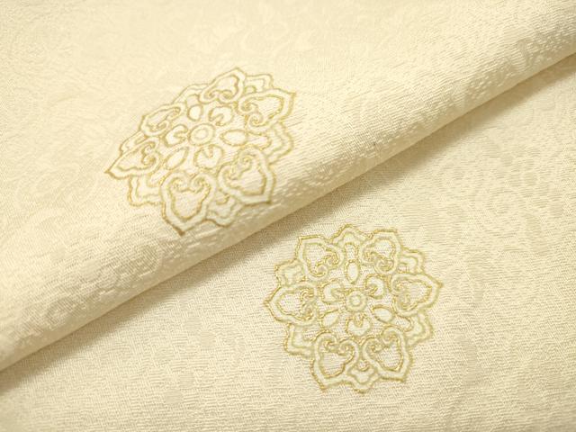 平和屋着物▽上質な小紋 単衣 舞花文 金彩 正絹 逸品 DAAR1263jm