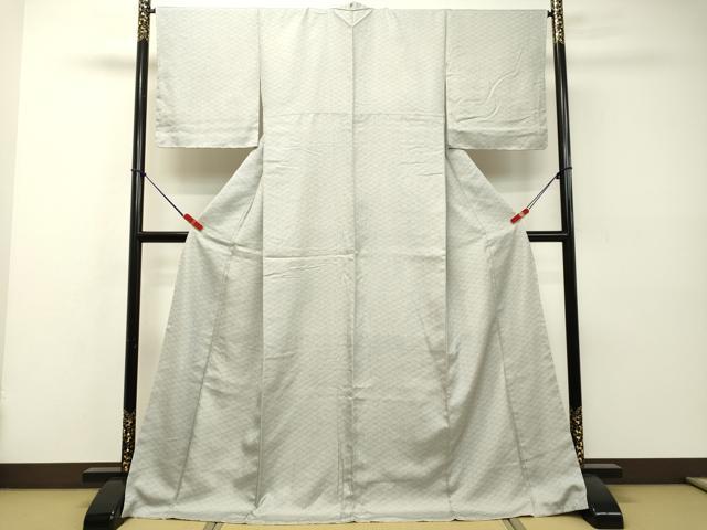 平和屋着物●江戸小紋 菱文 ロング丈 正絹 逸品 未使用 DAAR4308tw