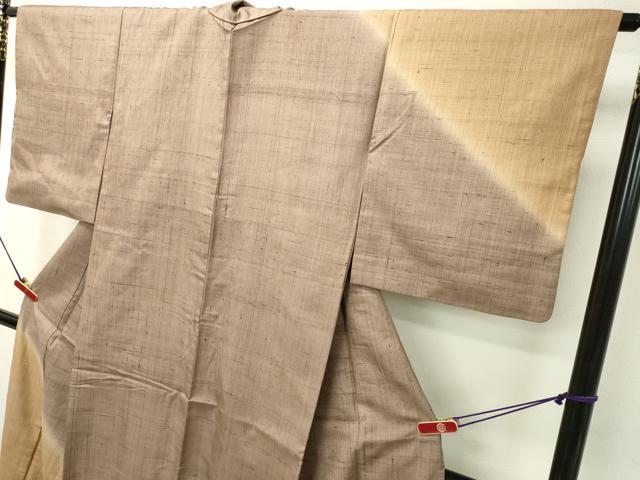 平和屋着物●訪問着 紬 霞文 暈し染め 正絹 逸品 DAAR4511tw