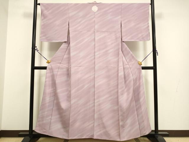 平和屋着物▽上質な小紋 単衣 霞文 暈し染め 正絹 逸品 DAAR5498du