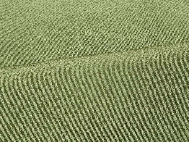 平和屋着物●上質な色無地 若葉色 正絹 逸品 DAAR7036we