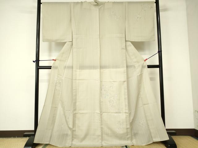平和屋着物*夏物 訪問着 枝葉文 洗える着物 DAAQ4543opm