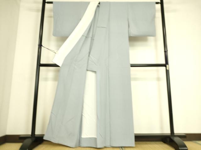 平和屋着物▽上質な色無地 単衣 秘色色 正絹 逸品 DAAS0039az