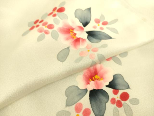 平和屋着物▽上質な小紋 単衣 作家物 華の園 舞花文 手描き 正絹 逸品 DAAS0049az