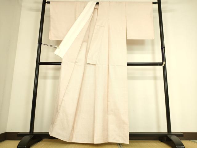 平和屋着物▽本場大島紬 白大島 単衣 80亀甲 総詰め 正絹 逸品 DAAS0063az