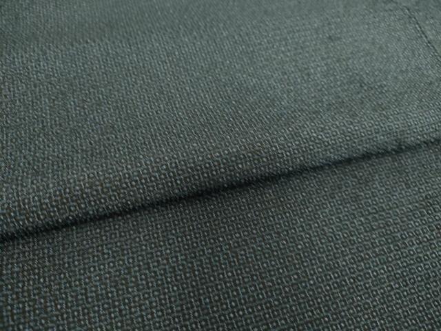 平和屋着物▽本塩沢 単衣 110亀甲 総詰め 正絹 逸品 DAAS0067az