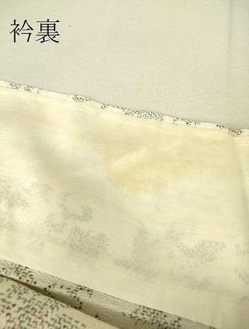 平和屋着物▽本塩沢 単衣 花唐草文 正絹 逸品 DAAS0091az