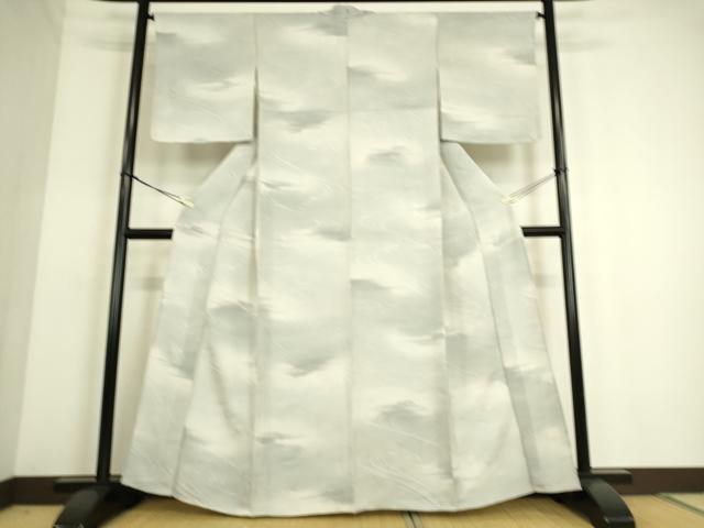 平和屋着物▽上質な小紋 単衣 流水地紋 暈し染め 正絹 逸品 未使用 DAAS0097az