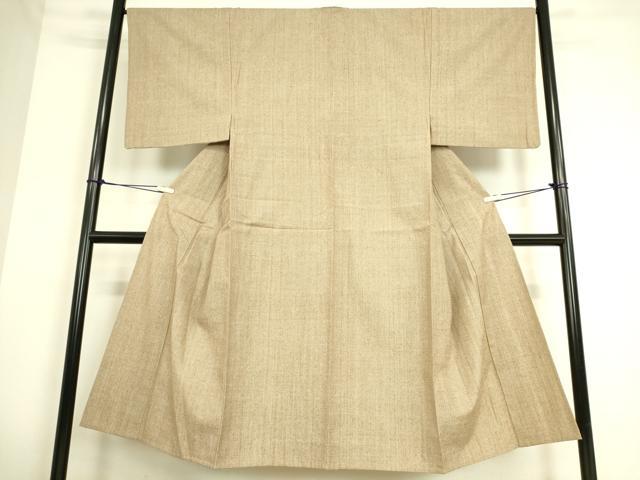 平和屋着物▽男性 紬 単衣 霞文 正絹 逸品 DAAS0125az