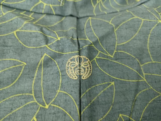 平和屋着物▽訪問着 紬地 単衣 舞花文 正絹 逸品 DAAS0131az