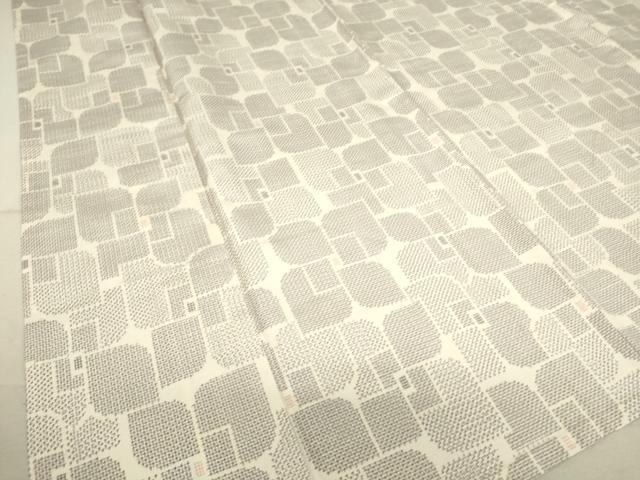 平和屋着物▽上質な紬 単衣 花尽くし 正絹 逸品 DAAS0132az