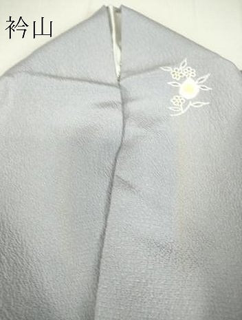 平和屋着物▽上質な小紋 単衣 舞花文 銀通し地 正絹 逸品 DAAS0149az
