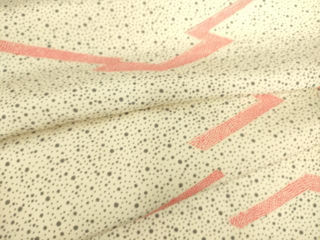 平和屋着物▽上質な小紋 単衣 松皮菱文 正絹 逸品 DAAS0169az