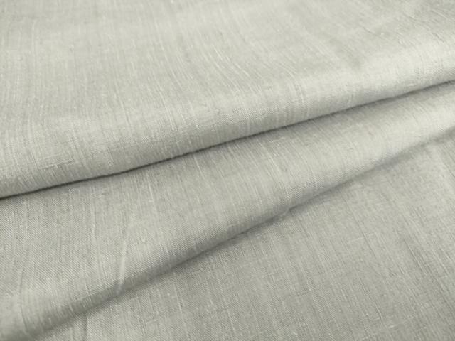 平和屋着物▽本場結城紬 重要無形文化財 単衣 霞色 正絹 逸品 DAAS0192az