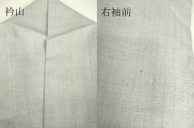 平和屋着物▽本場結城紬 重要無形文化財 単衣 霞色 正絹 逸品 DAAS0192az