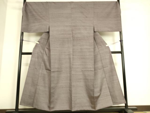 平和屋着物▽男性 紬 単衣 縞 正絹 逸品 DAAS0217az