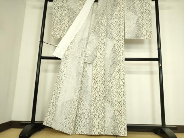 平和屋着物▽小紋 単衣 正倉院花唐草文 洗える着物 DAAS0246az