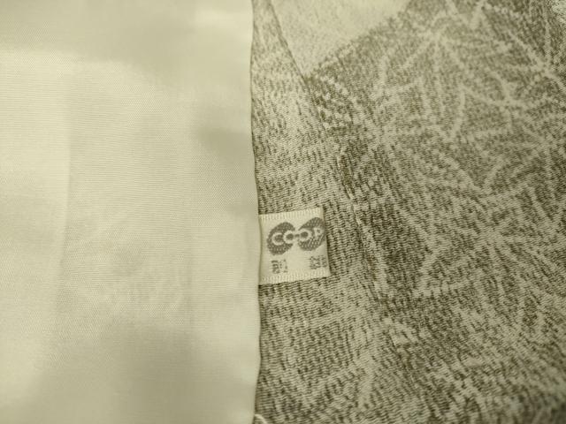平和屋着物▽上質な小紋 単衣 楓文 正絹 逸品 DAAS0319az