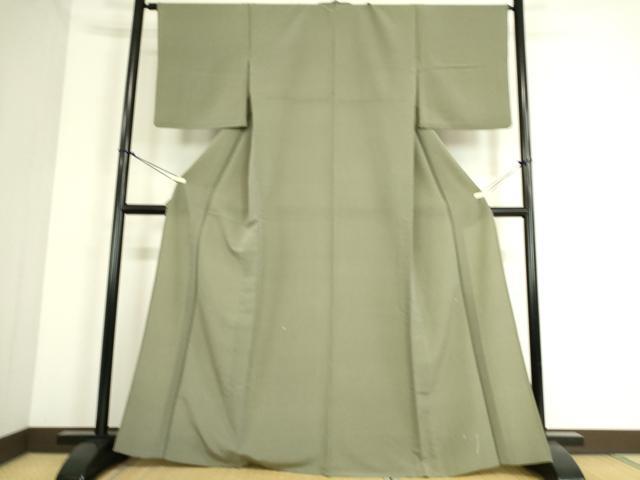 平和屋着物▽江戸小紋 単衣 万筋 藍媚茶色×千歳茶色 さんび謹製 洗える着物 DAAS0352az