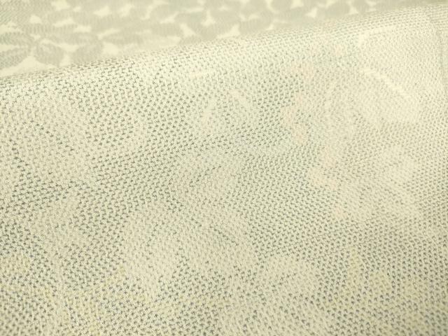 平和屋着物▽本塩沢 訪問着 単衣 南天文 証紙付き 正絹 逸品 DAAS0434az