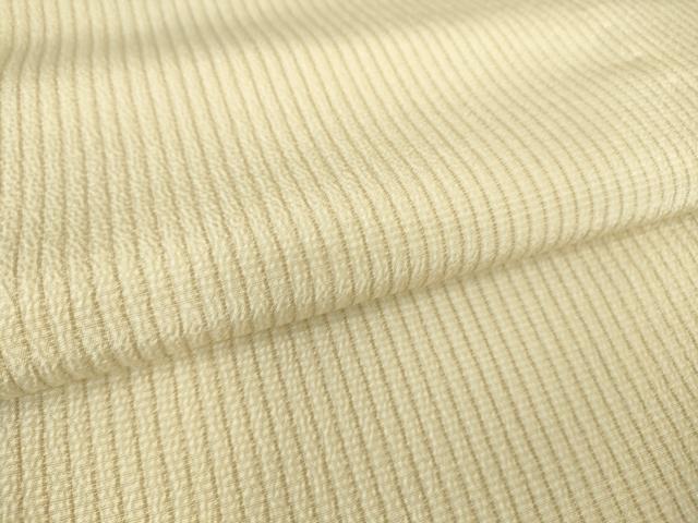 平和屋着物▽本塩沢 単衣 縞 正絹 逸品 DAAS0454az