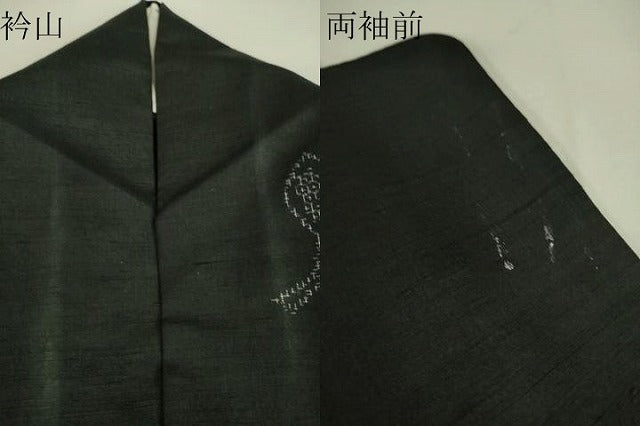平和屋着物▽上質な紬 単衣 舞花文 正絹 逸品 DAAS0461az