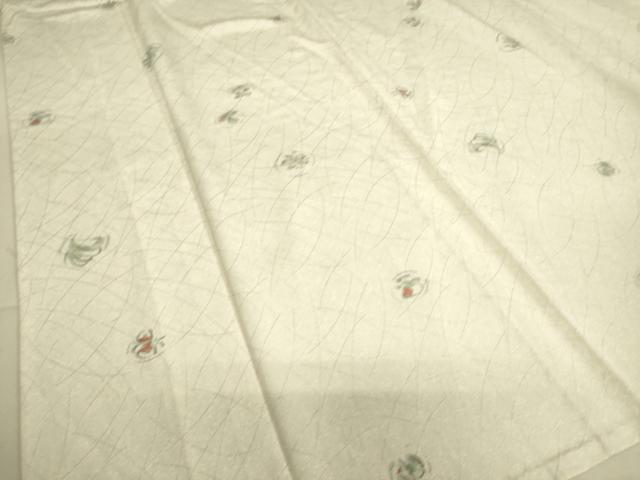 平和屋着物▽上質な小紋 単衣 花丸文 正絹 逸品 DAAS0521az