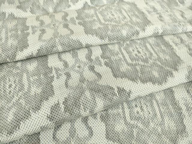 平和屋着物▽本場大島紬 単衣 洋花文 正絹 逸品 DAAS0573az