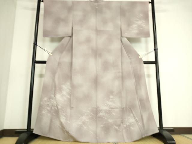 平和屋着物▽訪問着 単衣 刺繍 笹文 暈し染め 金糸 正絹 逸品 DAAS0575az