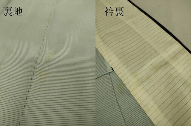 平和屋着物▽訪問着 無双 紗袷 紗×絽 草花文 正絹 逸品 DAAS0748az
