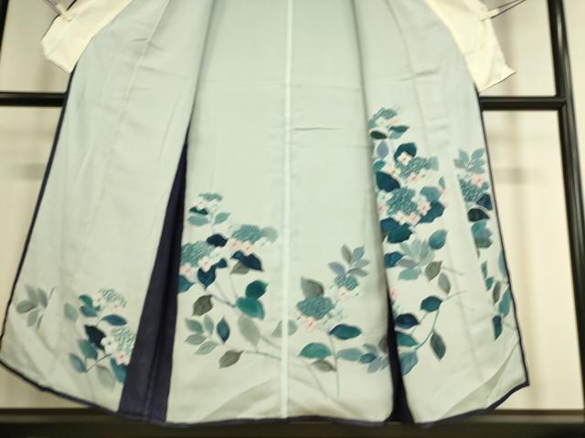 平和屋着物▽訪問着 無双 紗袷 紗×絽 草花文 正絹 逸品 DAAS0748az