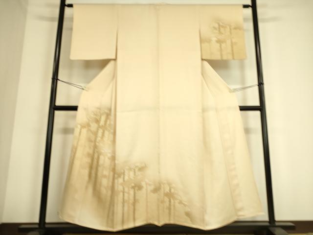 平和屋着物▽訪問着 単衣 樹林風景文 暈し染め 正絹 逸品 DAAS0783az