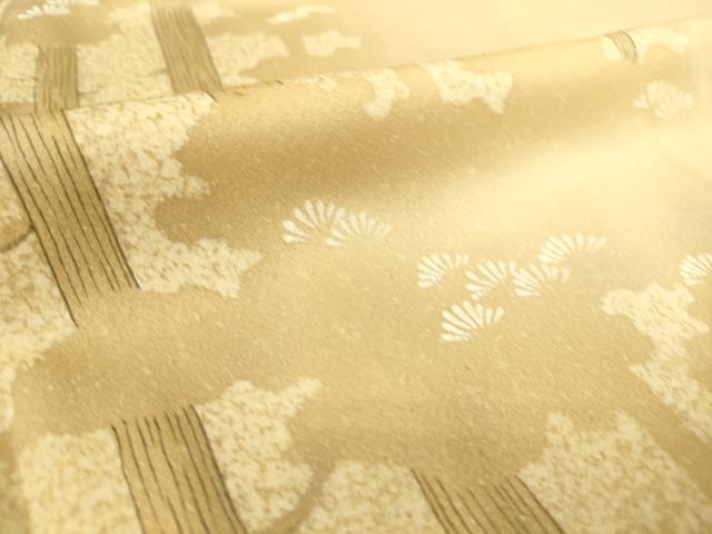 平和屋着物▽訪問着 単衣 樹林風景文 暈し染め 正絹 逸品 DAAS0783az